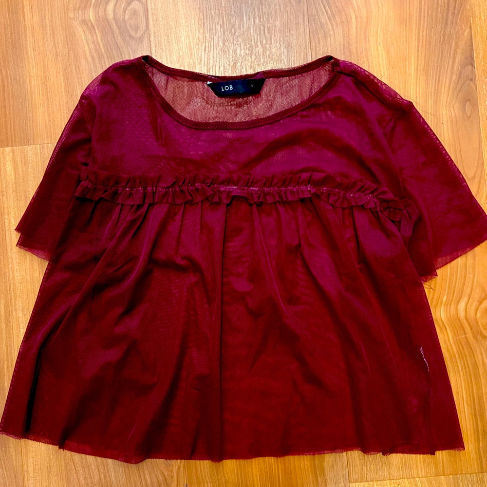 Loft sheer top